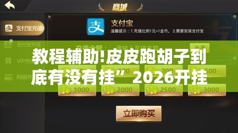 教程辅助!皮皮跑胡子到底有没有挂”2026开挂教程步骤